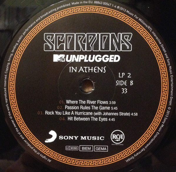 Scorpions - MTV Unplugged In Athens (88843 00547 1)