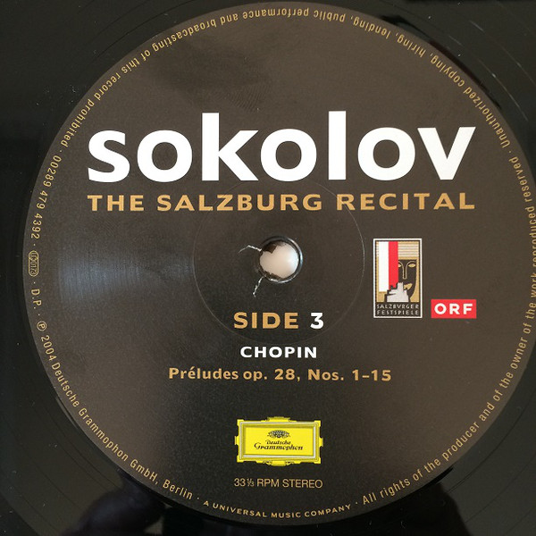 Sokolov - The Salzburg Recital (479 4390)