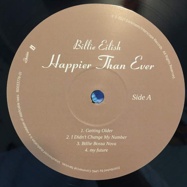 Billie Eilish - Happier Than Ever (B0033778-01)