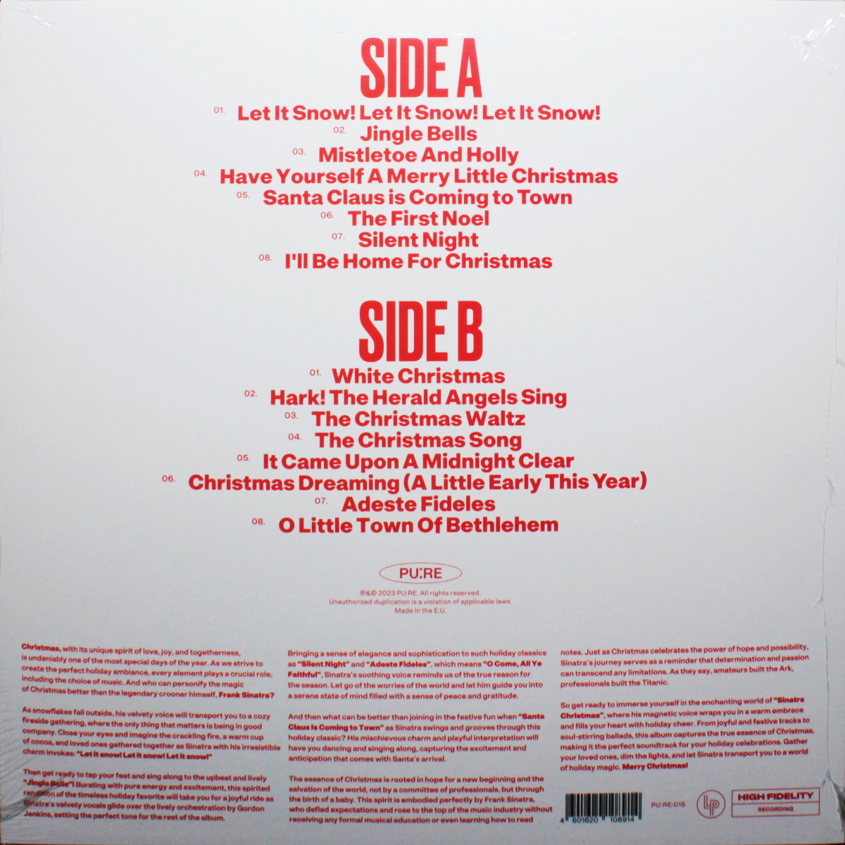 Frank Sinatra - Christmas Sinatra [White Vinyl] (PU:RE:015)