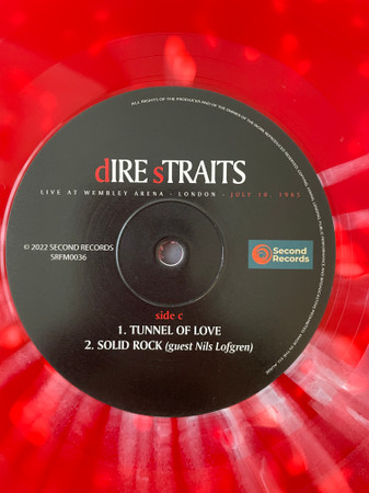 Dire Straits - Live At Wembley Arena - London - July 10, 1985 [Red/White Splatter Vinyl] (SRFM0036SP)
