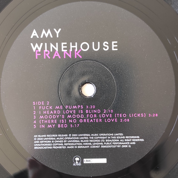 Amy Winehouse - Frank [Half-Speed Master] (ARHSDLP006)