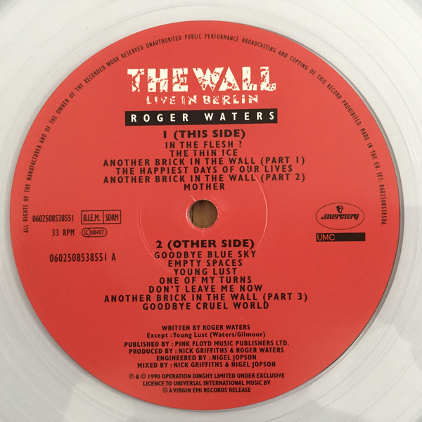 Roger Waters - The Wall (Live In Berlin) [30th Anniversary Limited Edition] (0602508538506)