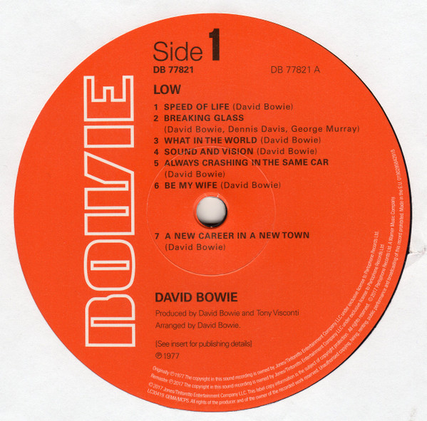 David Bowie - Low (0190295842918)