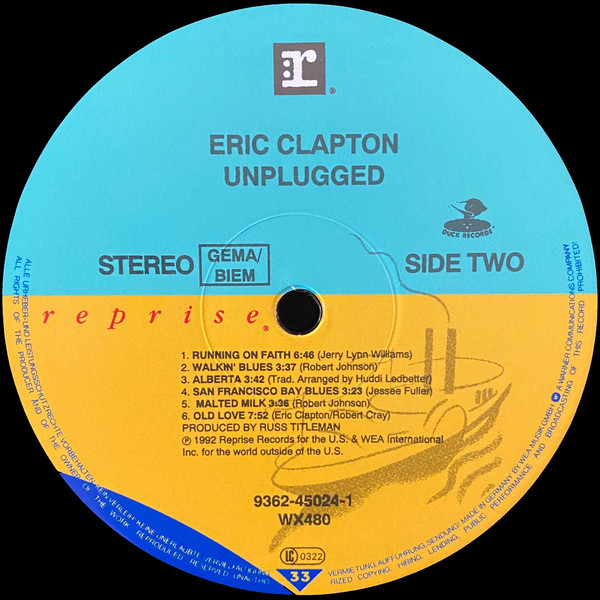 Eric Clapton - Unplugged (9362-45024-1)
