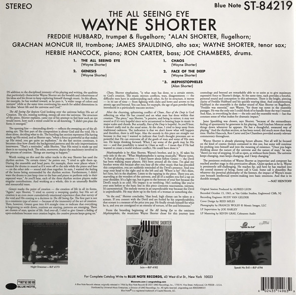 Wayne Shorter - The All Seeing Eye [Blue Note Tone Poet] (B0032880-01)