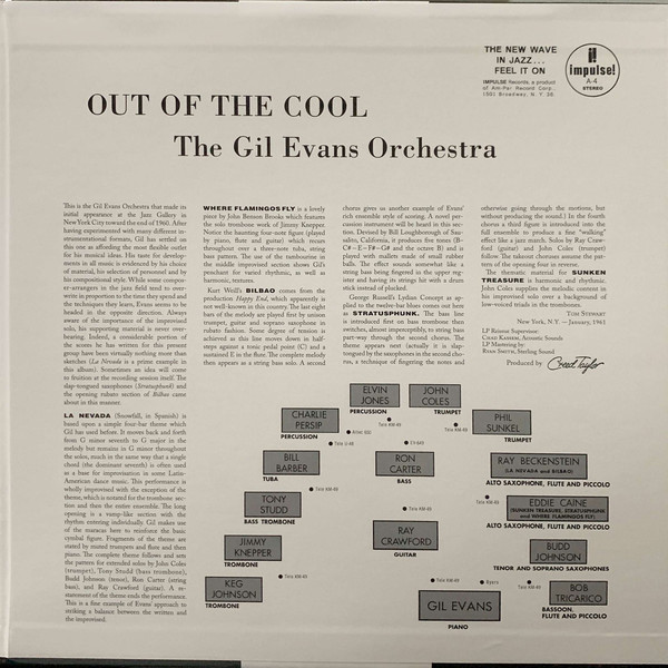 The Gil Evans Orchestra - Out Of The Cool [Acoustic Sounds Series] (B0033211-01)