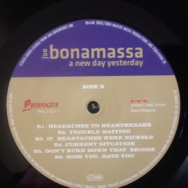 Joe Bonamassa - A New Day Yesterday (PRD 7157 1)