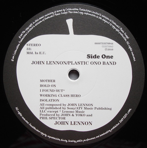 John Lennon / Plastic Ono Band - John Lennon / Plastic Ono Band (600753570944)
