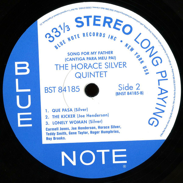 The Horace Silver Quintet - Song For My Father (Cantiga Para Meu Pai) [Blue Note Classic] (0744043)