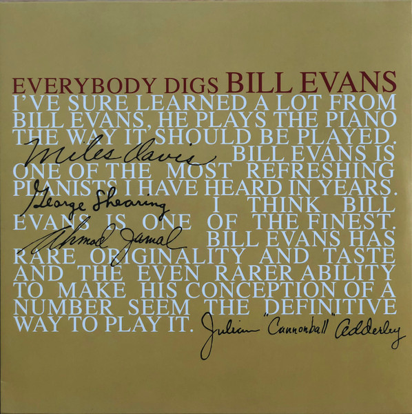 Bill Evans Trio - Everybody Digs Bill Evans [Clear Vinyl] (VNL 12225 LP)