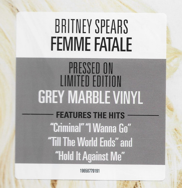 Britney Spears - Femme Fatale [Grey Marble Vinyl] (19658779191)