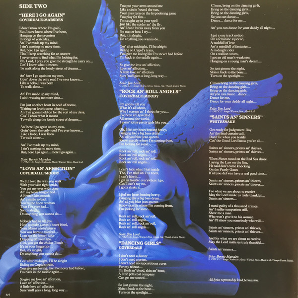 Whitesnake - Saints & Sinners (28MM 0207)