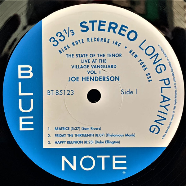 Joe Henderson - The State Of The Tenor (Live At The Village Vanguard Volume 1) [Blue Note Tone Poet] (B0031578-01)