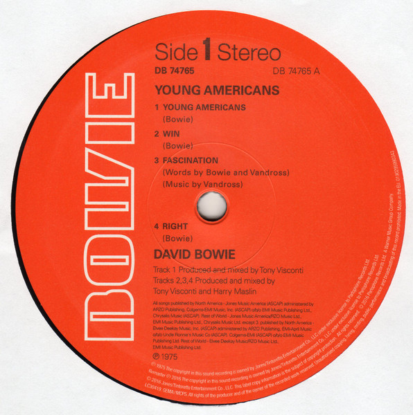 David Bowie - Young Americans (0190295990343)