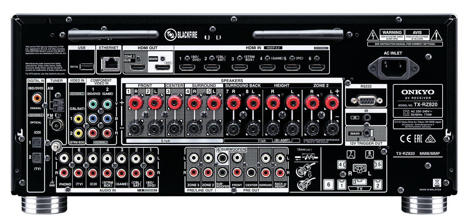 Onkyo TX-RZ 820 black