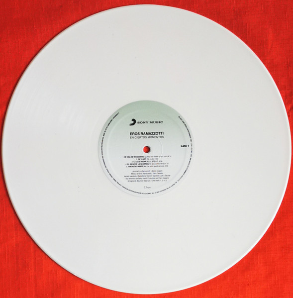 Eros Ramazzotti - En Ciertos Momentos [White Vinyl] [Spanish Version] (194399053713)