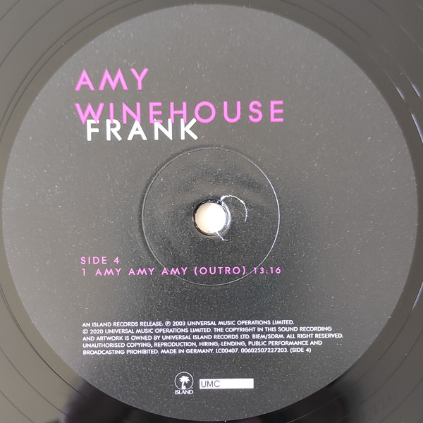 Amy Winehouse - Frank [Half-Speed Master] (ARHSDLP006)