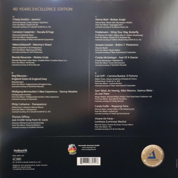Various Artists - Clearaudio - 40 Years Excellence Edition (0707787780513)