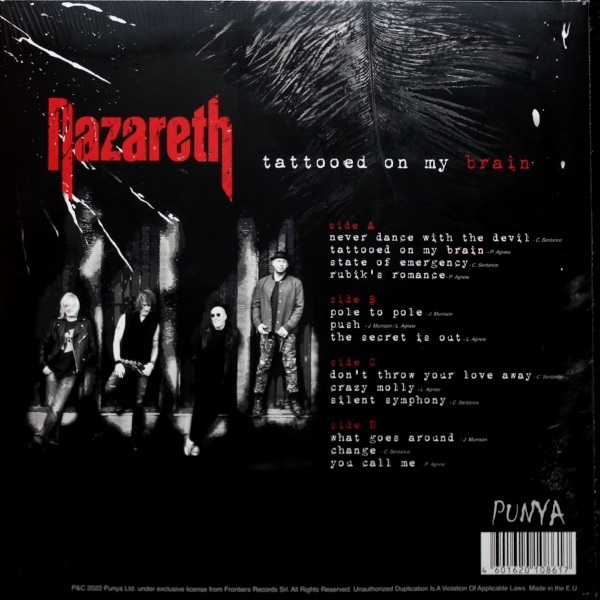 Nazareth - Tattooed On My Brain [White Vinyl] (4601620108617)
