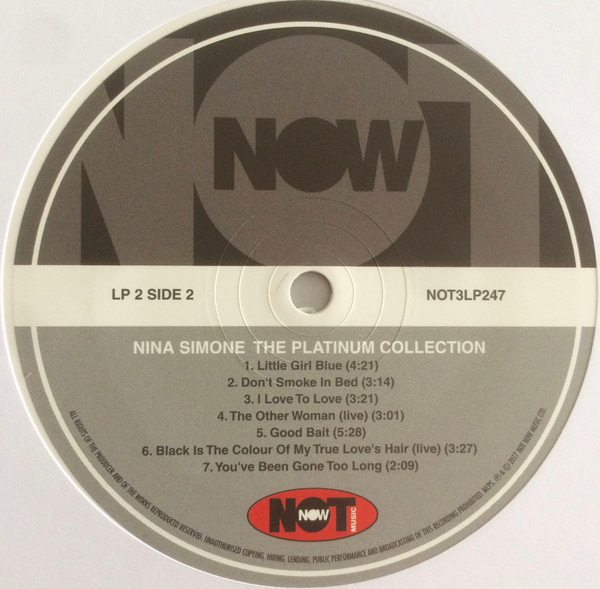 Nina Simone - The Platinum Collection [White Vinyl] (NOT3LP247)