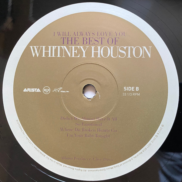 Whitney Houston - I Will Always Love You: The Best Of Whitney Houston (19439880601)