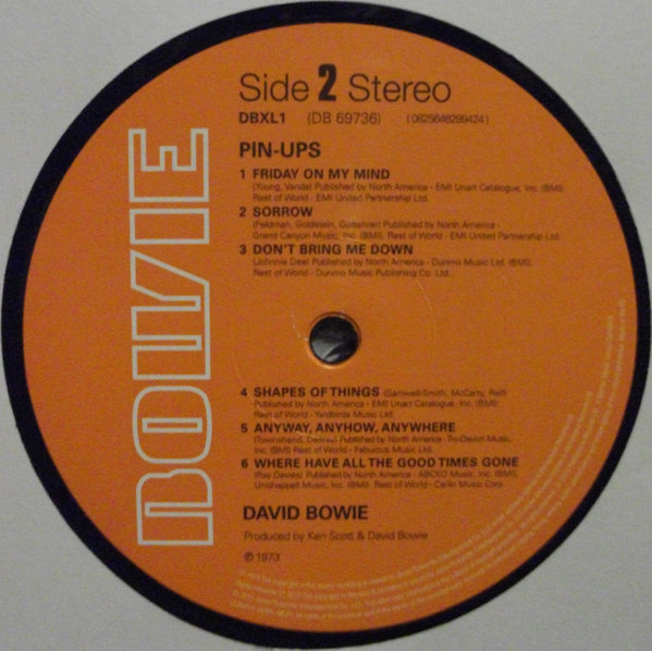 David Bowie - Pinups (0825646289424)