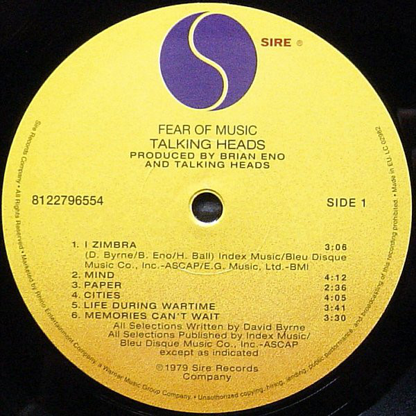 Talking Heads - Fear Of Music (8122796554)