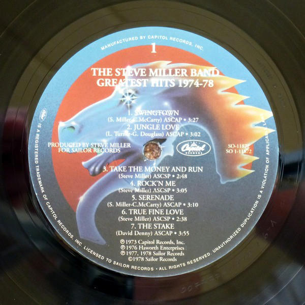 The Steve Miller Band - Greatest Hits 1974-78 (SOO-11872)