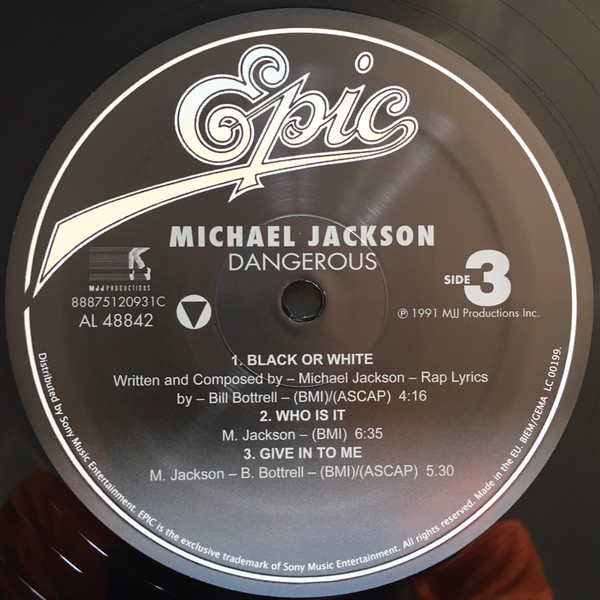 Michael Jackson - Dangerous (88875120931)