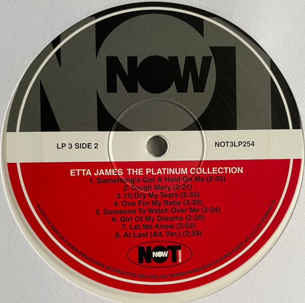 Etta James - The Platinum Collection [White Vinyl] (NOT3LP254)
