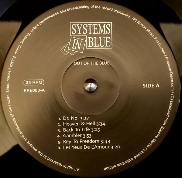 Systems In Blue - Out Of The Blue (PRE003)