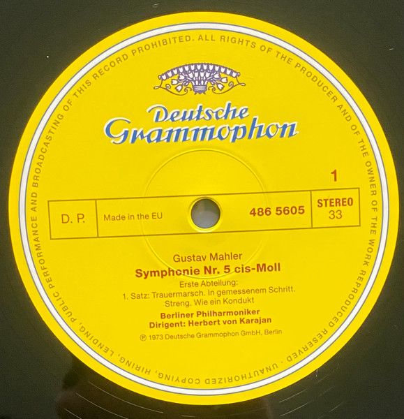 Herbert von Karajan, Berliner Philharmoniker - Mahler: Symphony No.5 [Original Source Series] (486 5604)