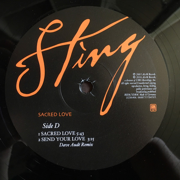 Sting - Sacred Love (90600753704561)