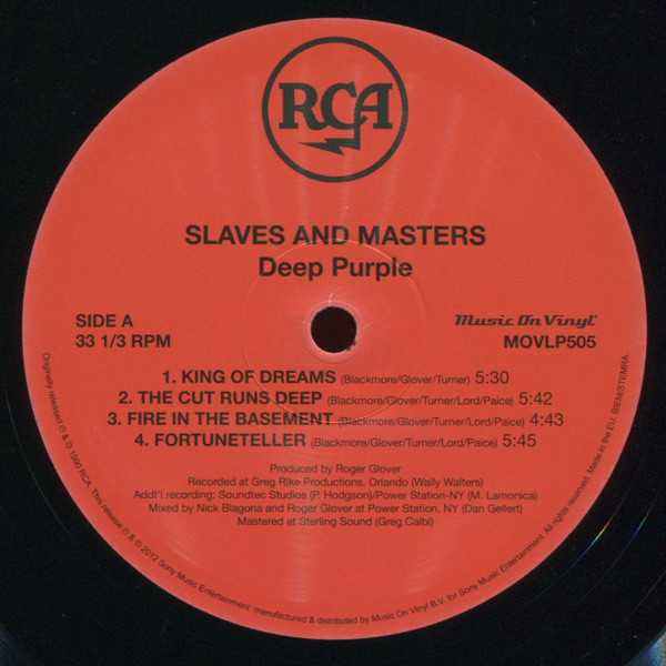 Deep Purple - Slaves and Masters (MOVLP505)