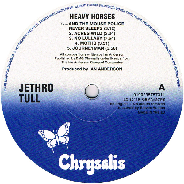 Jethro Tull - Heavy Horses [Steven Wilson Stereo Remix] [40th Anniversary Edition] (0190295757311)