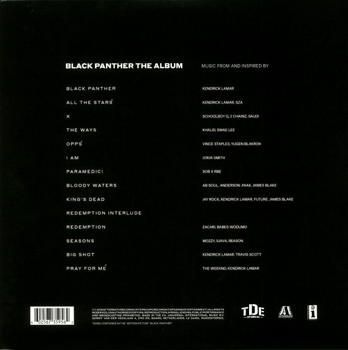 OST - Black Panther The Album (Music From And Inspired By) [Original Motion Picture Soundtrack] (00602567359562)