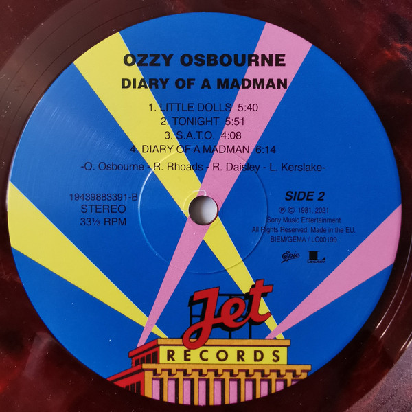 Ozzy Osbourne - Diary Of A Madman [Red/Black Swirl Vinyl] (19439883391)