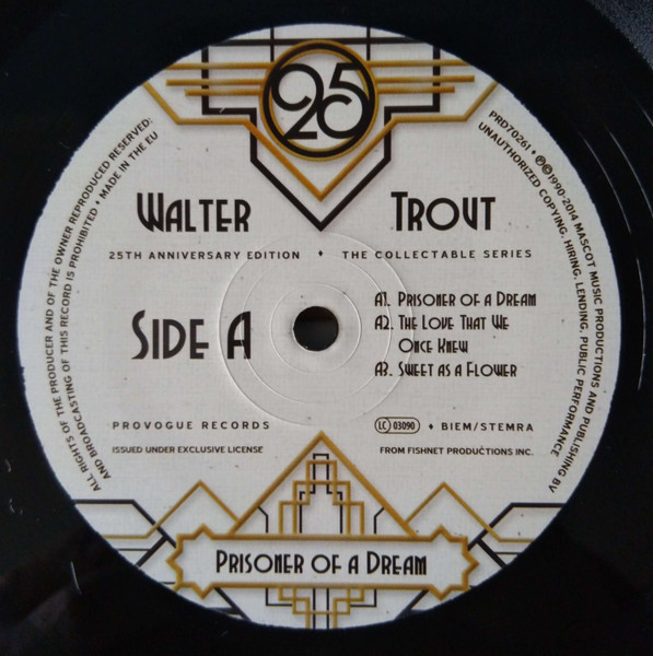 Walter Trout Band - Prisoner Of A Dream [25th Anniversary Edition] (PRD70261)