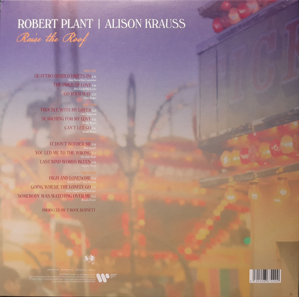 Robert Plant | Alison Krauss - Raise The Roof [Black Vinyl] (0190296672200)