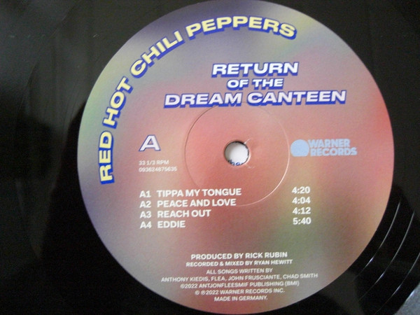 Red Hot Chili Peppers - Return Of The Dream Canteen [Black Vinyl] (093624875635)