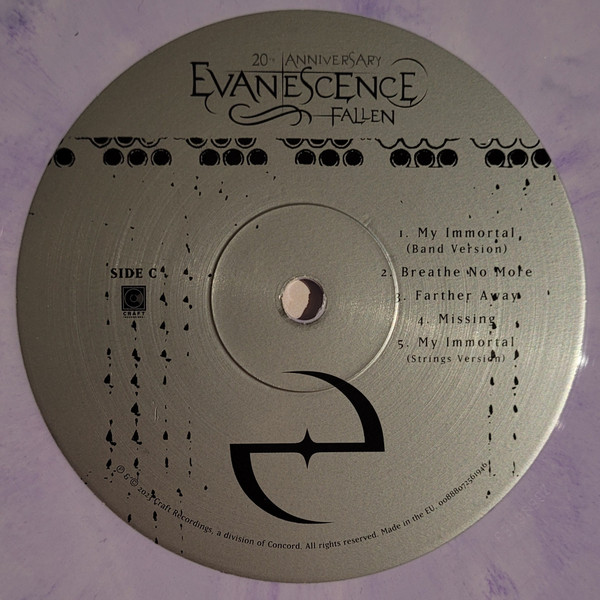 Evanescence - Fallen [20th Anniversary Edition] [White & Purple Marble] (00888072561922)