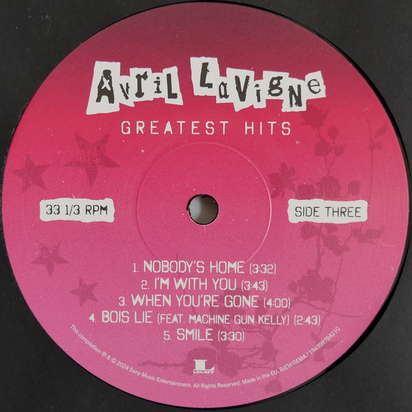 Avril Lavigne - Greatest Hits [Black Vinyl] (194399784211)
