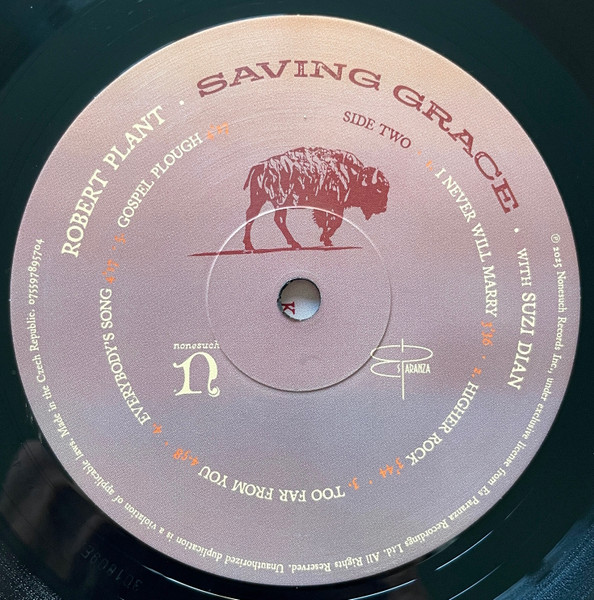 Robert Plant with Suzi Dian - Saving Grace [Black Vinyl] (075597895704)