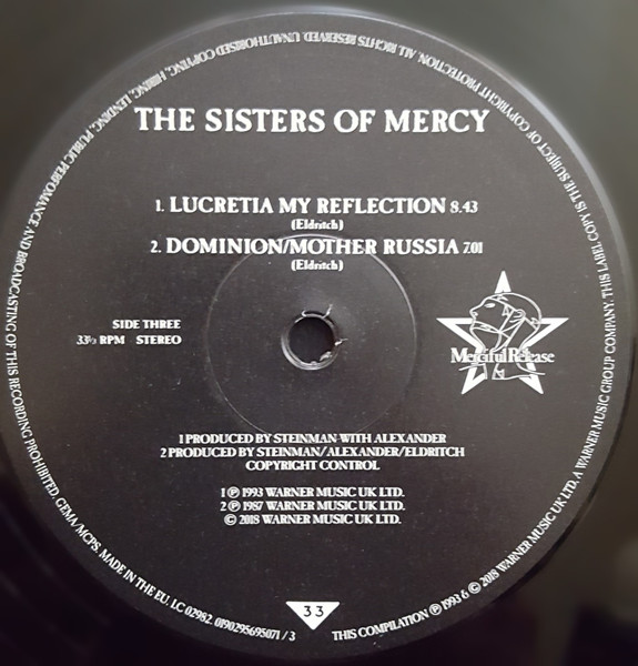 The Sisters Of Mercy - Greatest Hits Volume One - A Slight Case Of Overbombing (0190295695071)