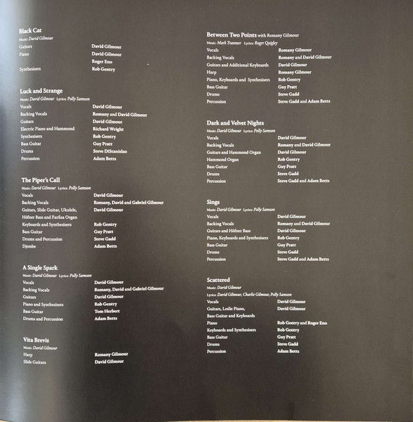 David Gilmour - Luck And Strange [Black Vinyl] (198028046114)