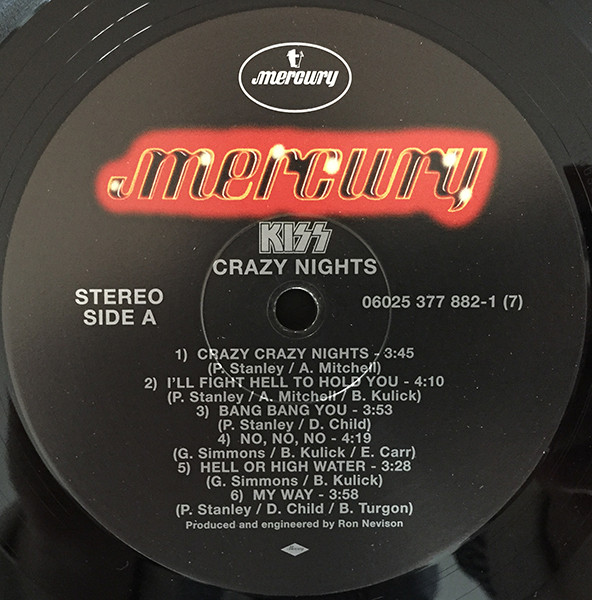 Kiss - Crazy Nights (06025 377 882-1)