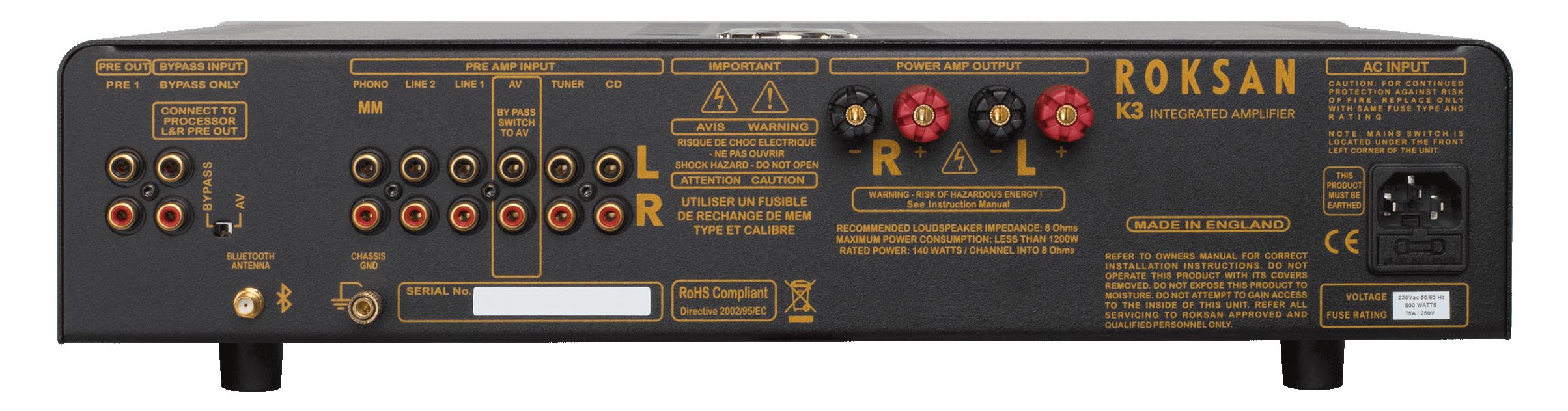Roksan K3 Integrated Amplifier charcoal