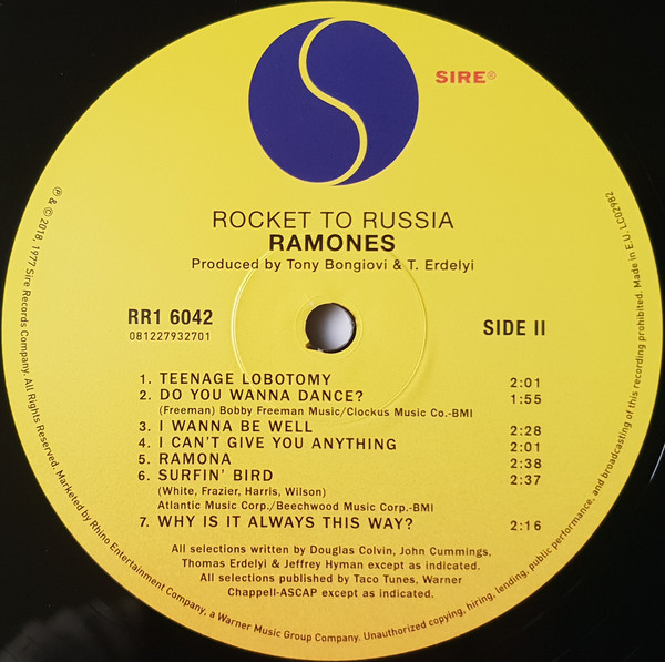 Ramones - Rocket To Russia (081227932701)