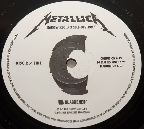 Metallica - Hardwired...To Self-Destruct (00602557156416)